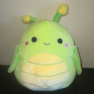 NWT Squishmallow Pilar 8” green caterpillar